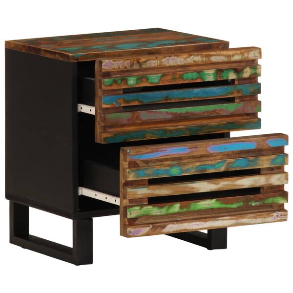 vidaXL Bedside Cabinet Set of 2 Multicolor