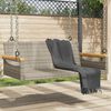 vidaXL Patio Swing Bench Gray