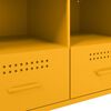 vidaXL TV Cabinet Mustard Yellow Cold-Rolled Steel Medium