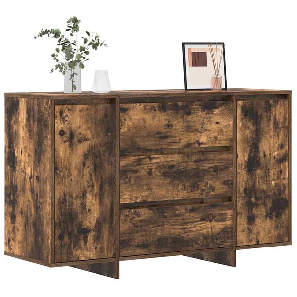 vidaXL Sideboard Smoked Oak 47.24 x 16.14 x 29.53 in Engineered Wood