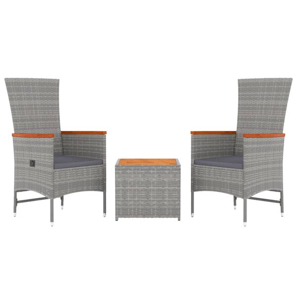 vidaXL Garden Lounge Set Grey, Dark Grey