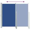 vidaXL Side Awning Blue Polyester with PU coating 55.1 x 118.1 in