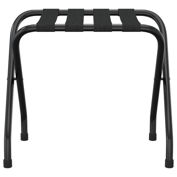 vidaXL Luggage Rack Black 22.0x15.7x19.3"