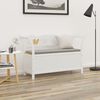 vidaXL Bench White Solid Fir Wood 42.1 x 17.7 x 29.7 in Bench