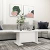 vidaXL Coffee Table White Engineered wood 40.7 x 23.6 x 15.7 in Modern