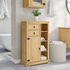 vidaXL Bathroom Cabinet Honey wax finish