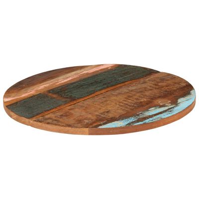 vidaXL Round Table Top 27.6" 0.98"-1.06" Solid Reclaimed Wood
