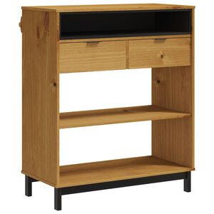 vidaXL Bar Table Oak Solid Pine Wood Medium Bar Table Rectangular