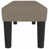 vidaXL Bench Taupe 39.37 x 11.81 x 11.81 in Fabric