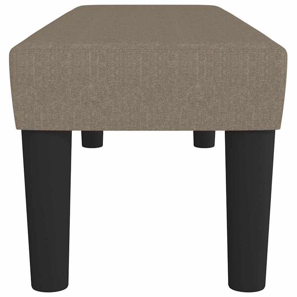 vidaXL Bench Taupe 39.37 x 11.81 x 11.81 in Fabric