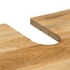 vidaXL Bathroom Furniture Set Natural mango wood with white
