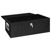 vidaXL Storage Box Black 35.4"x18.5"x13.2" Aluminum