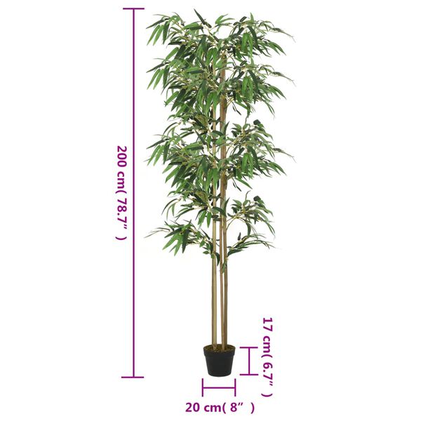 vidaXL Artificial Bamboo Tree Green