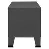 vidaXL TV Cabinet Anthracite Metal 41.3x13.8x16.5 in TV Cabinet
