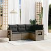 vidaXL Garden Sofa Set Grey