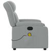 vidaXL Massage Recliner Chair Light Gray