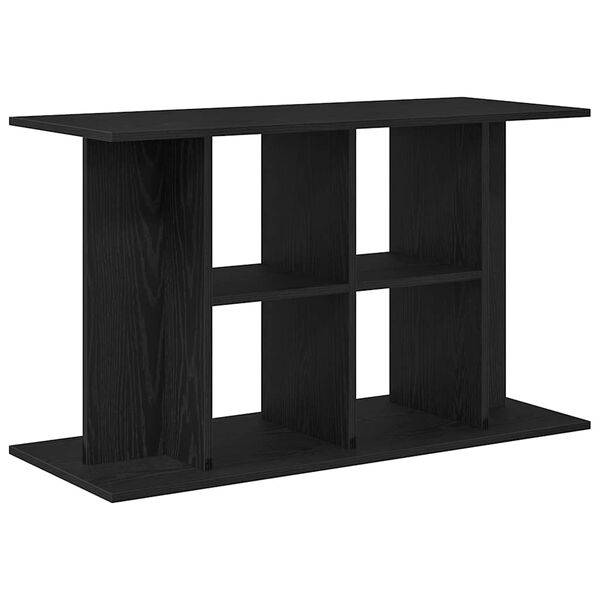vidaXL Aquarium Stand Black Oak Engineered Wood Medium Aquarium Stand