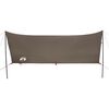 vidaXL Camping Tarp Brown 172.4x148.0x83.5" Waterproof