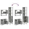 vidaXL Bathroom Furniture Set Grey Sonoma Engineered Wood Three Piece Set