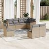 vidaXL Garden Sofa Set Mixed beige PE Rattan Large Modular