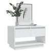 vidaXL TV Cabinet White Engineered Wood 27.6x16.1x17.3 in TV Cabinet