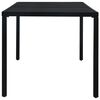 vidaXL Outdoor Table Black E-coated and powder-coated steel