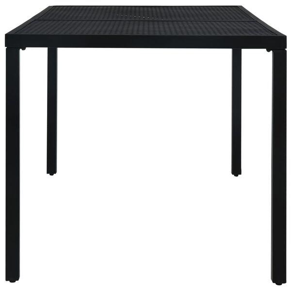 vidaXL Outdoor Table Black E-coated and powder-coated steel