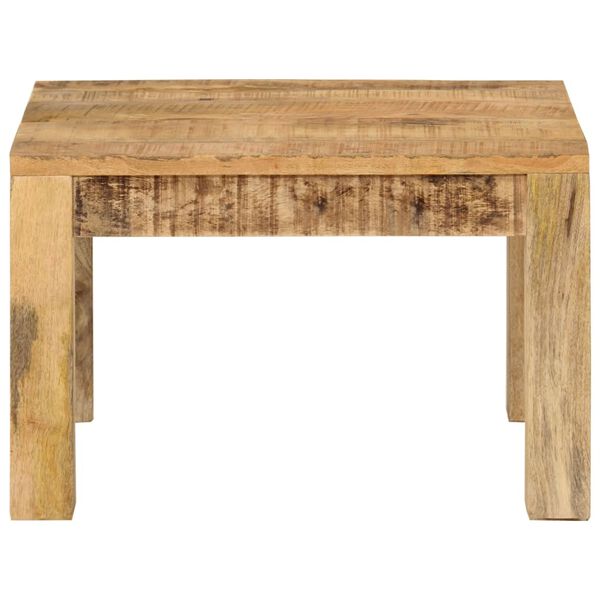 vidaXL Coffee Table Natural Solid Mango Wood Small Durable
