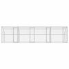 vidaXL Dog Kennel 4 pcs Silver 26.25 x 6.56 x 6.56 ft Galvanised steel