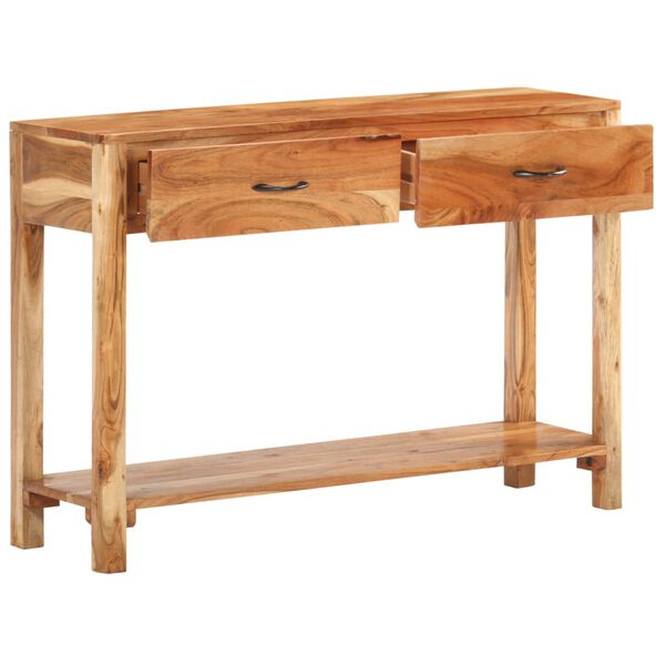 vidaXL Sideboard 43.3"x11.8"x29.5" Solid Acacia Wood