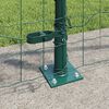 vidaXL Fence with Post Green 3.28 x 82.02 ft Steel