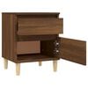 vidaXL Bedside Cabinet Set of 2 Brown Oak