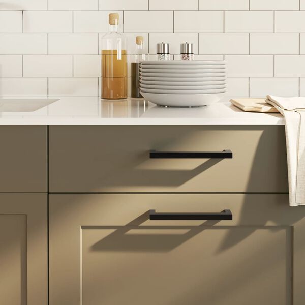 vidaXL Cabinet Handle Set of 20 Black