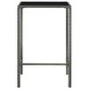vidaXL Garden Bar Set Grey PE rattan Large Water-resistant materials