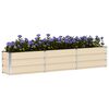 vidaXL Planter Ivory 94.49 x 15.75 x 17.72 in Steel