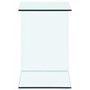 vidaXL Side Table Clear Tempered glass 15.7x15.7x23.6 in Tough