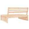 vidaXL Garden Middle Sofa Natural wood Solid pine wood 47.2 x 37.4 in