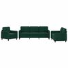 vidaXL Sofa Set Dark Green Velvet, Metal Large Seats Many Sofa Set