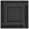 vidaXL Fire Pit Black 23.62 x 23.62 x 11.81 in Steel