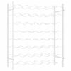 vidaXL Wine Rack for 48 Bottles White Metal