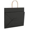 vidaXL Paper Bags 50 pcs with Handles Black 32x22x28 cm