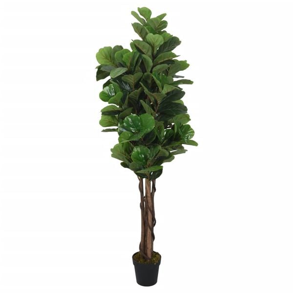 vidaXL Artificial Fiddle Leaf Fig Tree Green