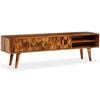 vidaXL Tv Cabinet Natural Acacia Wood Solid Acacia Wood