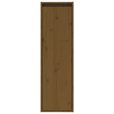 vidaXL Wall Cabinets 2 pcs Honey Brown 11.8"x11.8"x39.4" Solid Pinewood