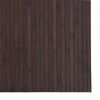 vidaXL Rug Dark brown Bamboo, Polypropylene 31.5 x 157.5 in Non-slip
