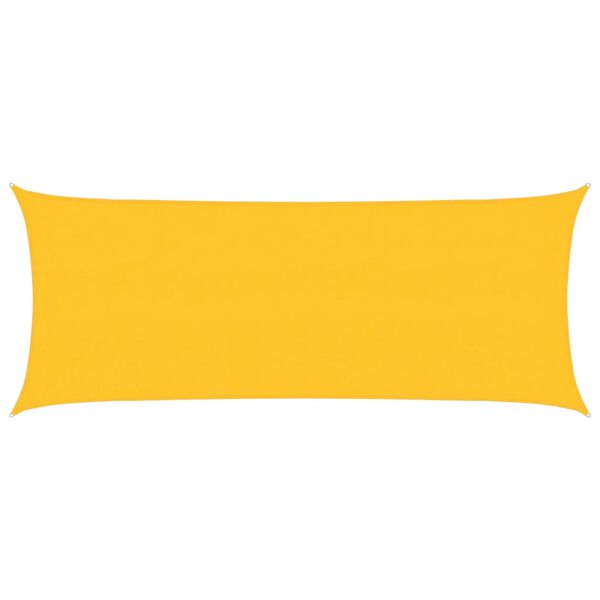 vidaXL Sunshade Sail 1.75 oz/ft² Yellow 6.6x16.4' HDPE