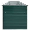 vidaXL Raised Bed Green Galvanized Steel Large Durable Garden Planter