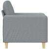 vidaXL Sofa Chair Light grey Polyester, metal, textilene, foam Single