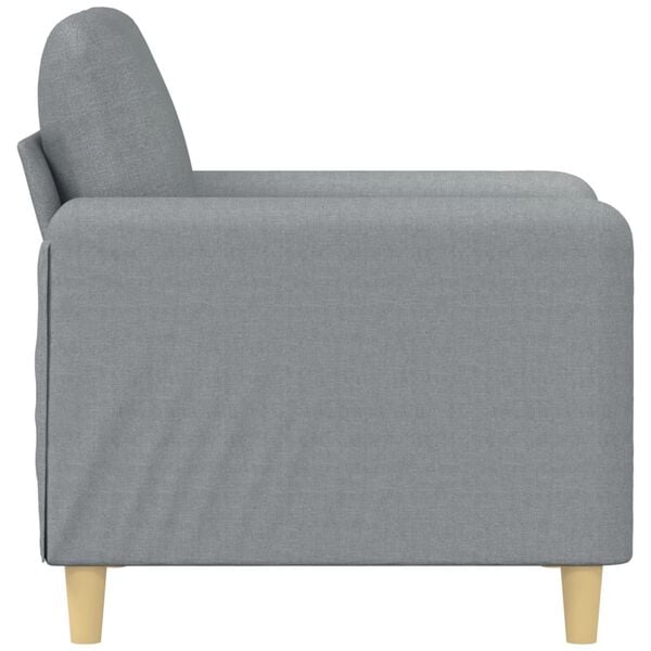 vidaXL Sofa Chair Light grey Polyester, metal, textilene, foam Single