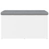 vidaXL Storage Bench White Engineered Wood Medium Storage Bench
